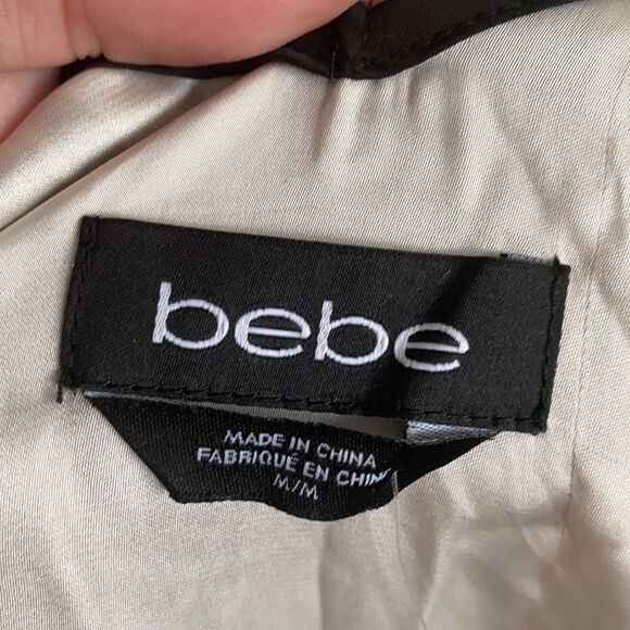 Bebe V-Neck Color Blocked Printed Dress Resort Cruise Boho Vacation Event - Picture 11 of 12